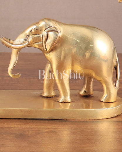 Brass Elephant Book Holder Showpiece – Pair 14.5"