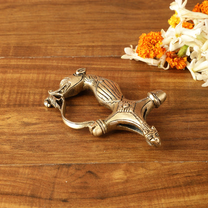 Brass Lion Sword Handle Talwar Handle | 6.5 Inch