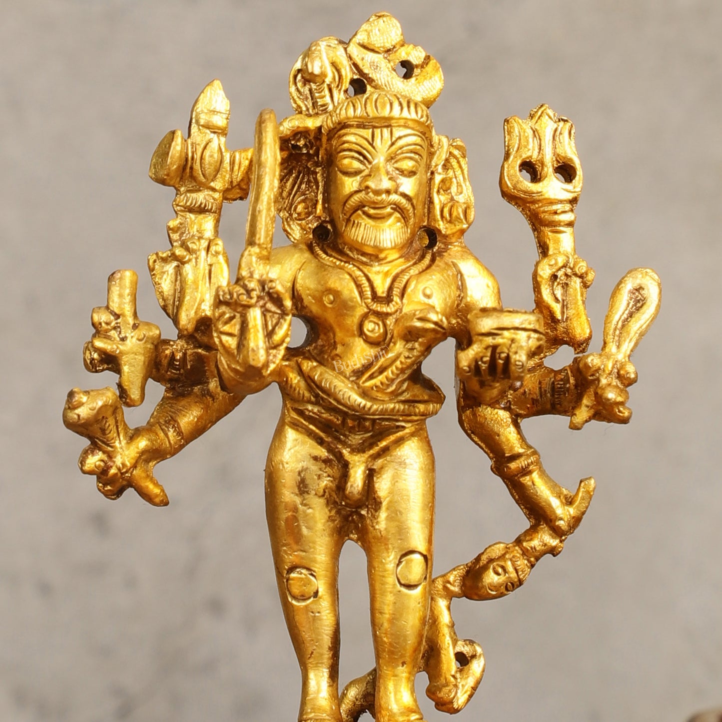 Brass Kaal Bhairava Idol - 5 in Height