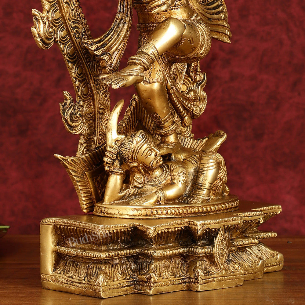 Exquisite 16-Inch Pure Brass Nataraja Statue - Handcrafted Sculpture