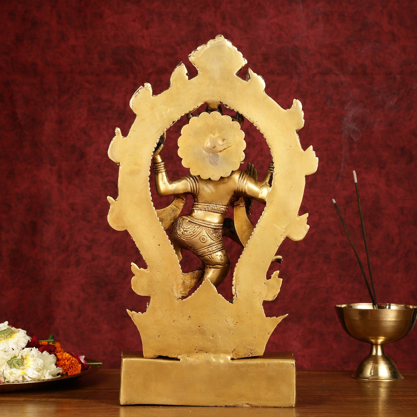 Exquisite 16-Inch Pure Brass Nataraja Statue - Handcrafted Sculpture