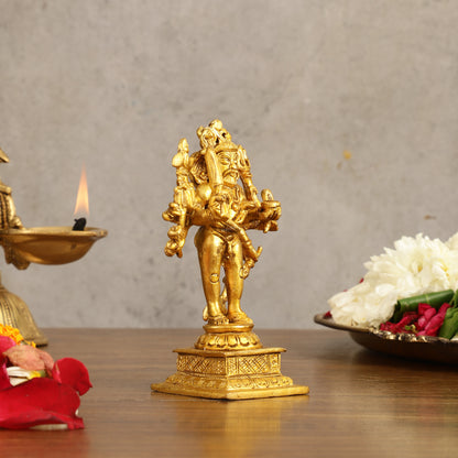 Brass Kaal Bhairava Idol - 5 in Height