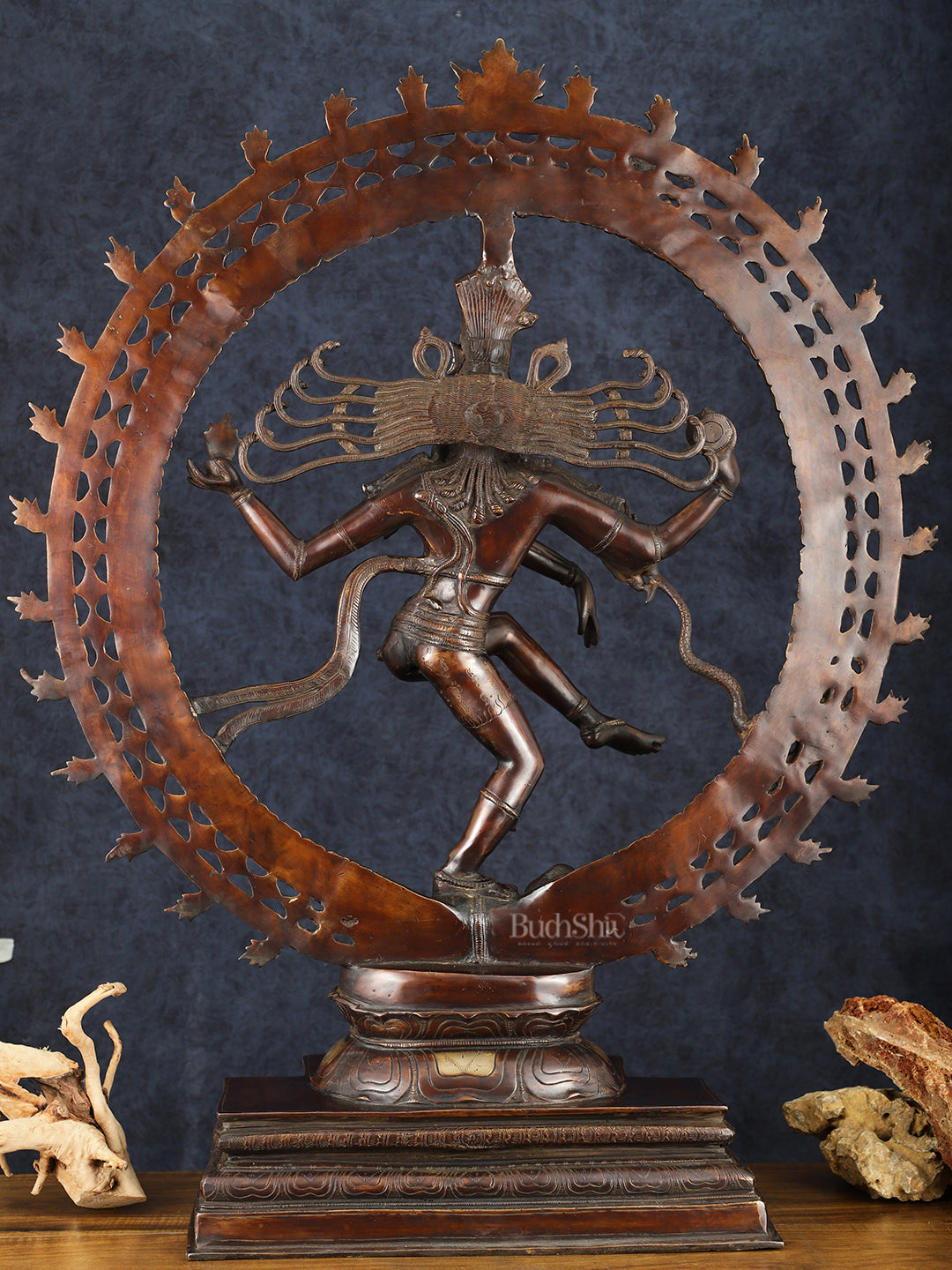 Pure Brass Large Nataraja Statue | 35"