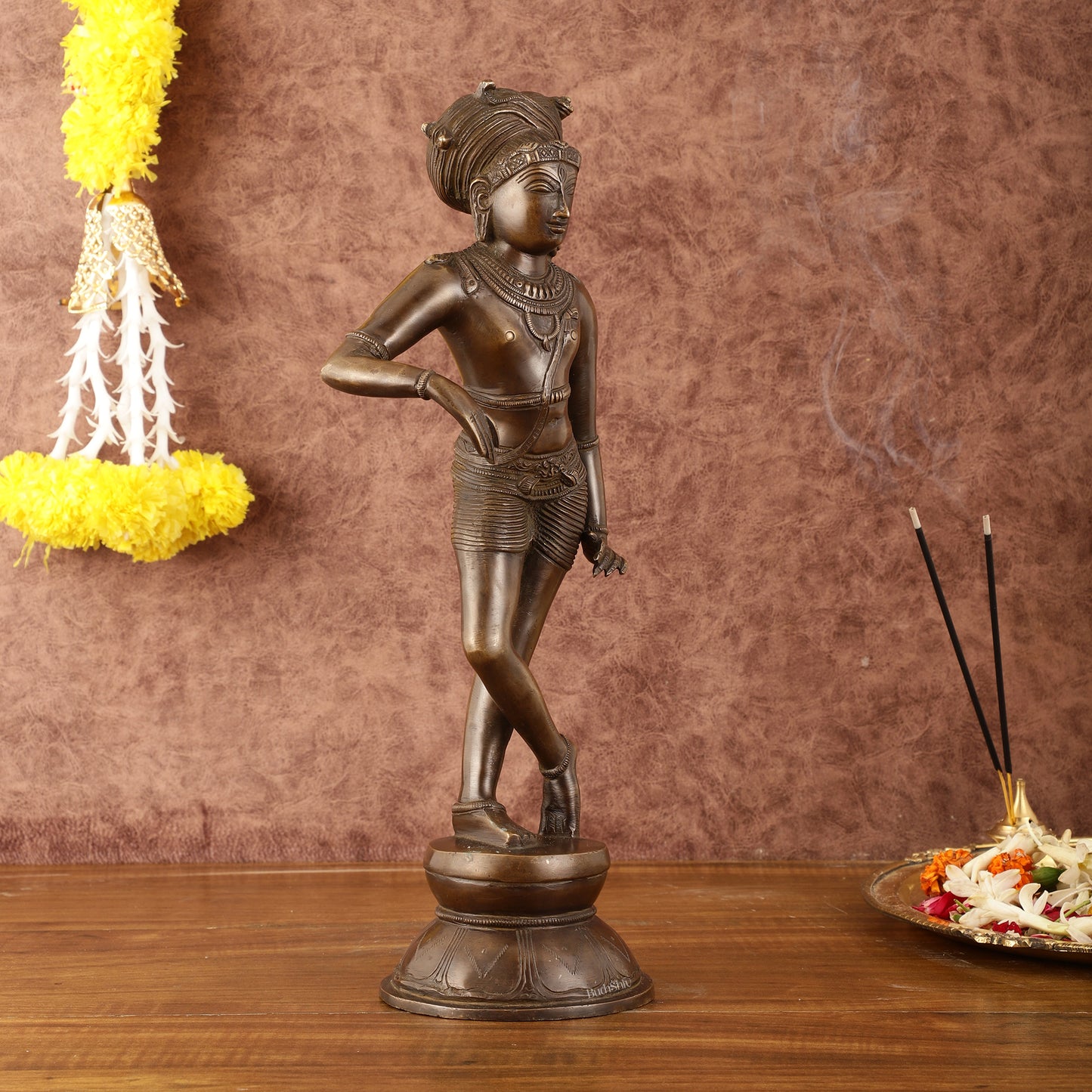 Pure Brass Vrishabhavahanamurti Chola Art Masterpiece - 15"