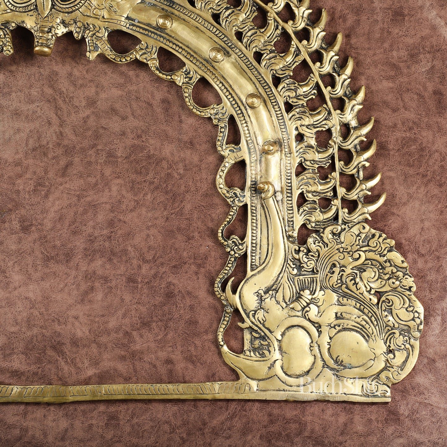 Large Brass Prabhavali Frame – Superfine Wall Hanging, 24 x 31 Inch