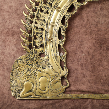 Large Brass Prabhavali Frame – Superfine Wall Hanging, 24 x 31 Inch