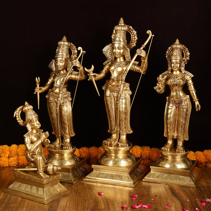 Pure Brass Large Ram Darbar Set | Superfine Quality | 27 Inch | 46.17 KG