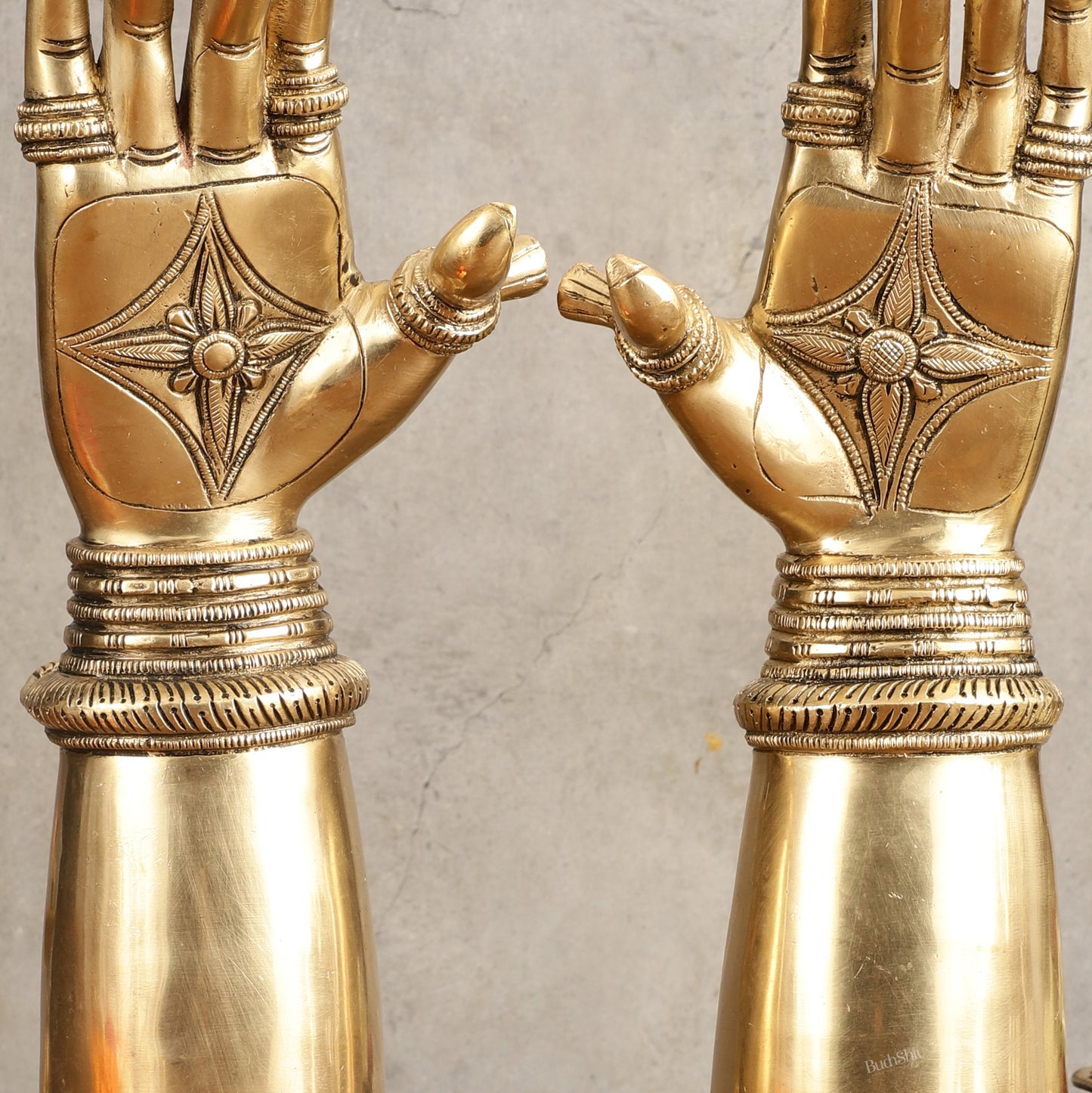 Pure Brass Goddess Arms Hands Pair - 12" Height