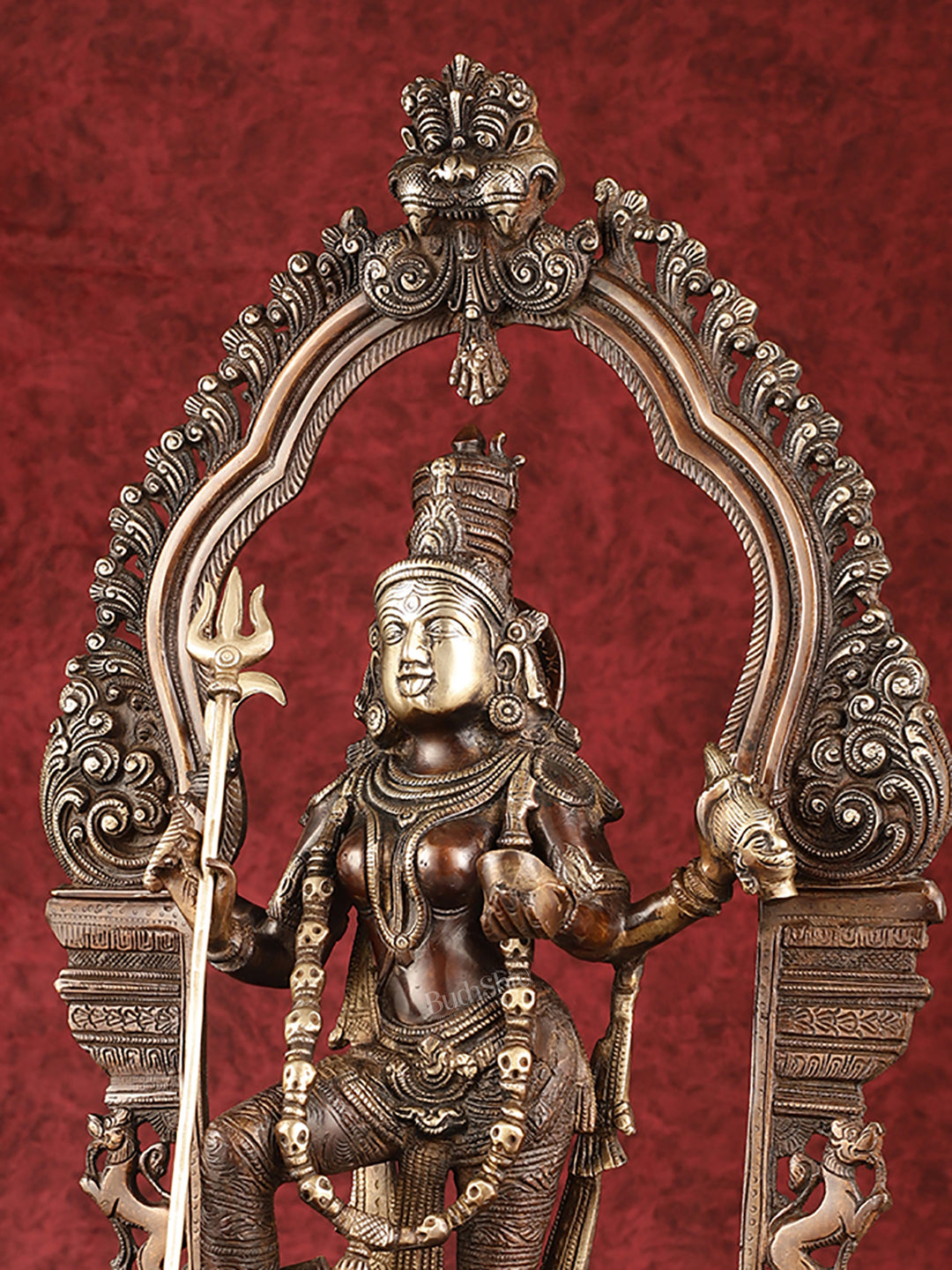 Pure Brass Superfine Handcrafted Goddess Kali Statue - 22"
