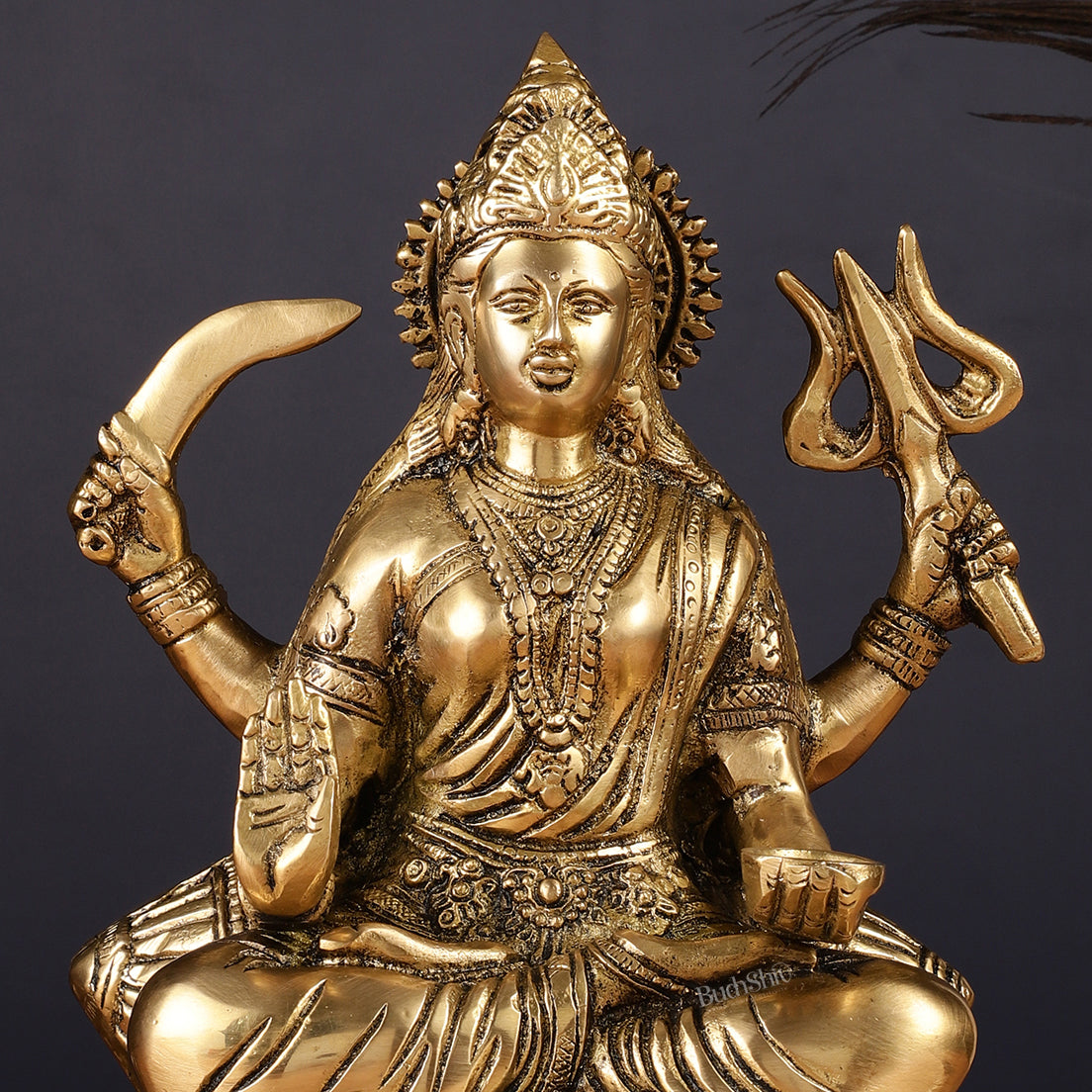 Pure Brass Santoshi Mata Idol 9"