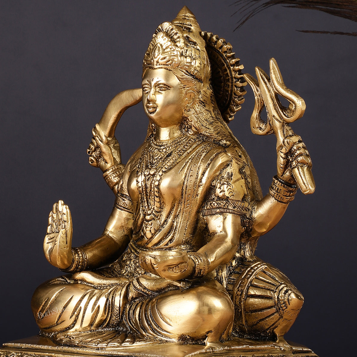 Pure Brass Santoshi Mata Idol 9"