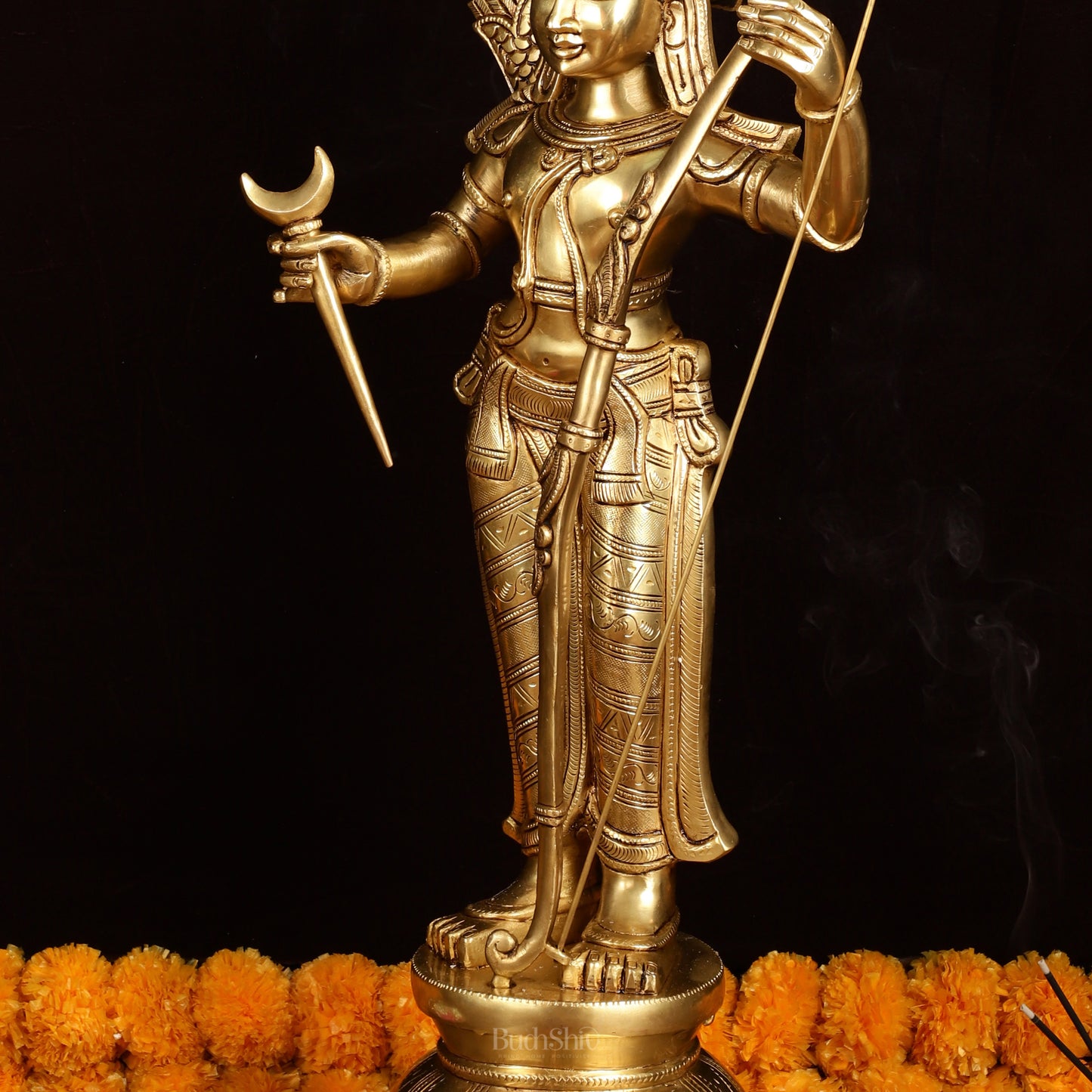 Brass Superfine Magnificent Lord Rama Statue | 27" Tall