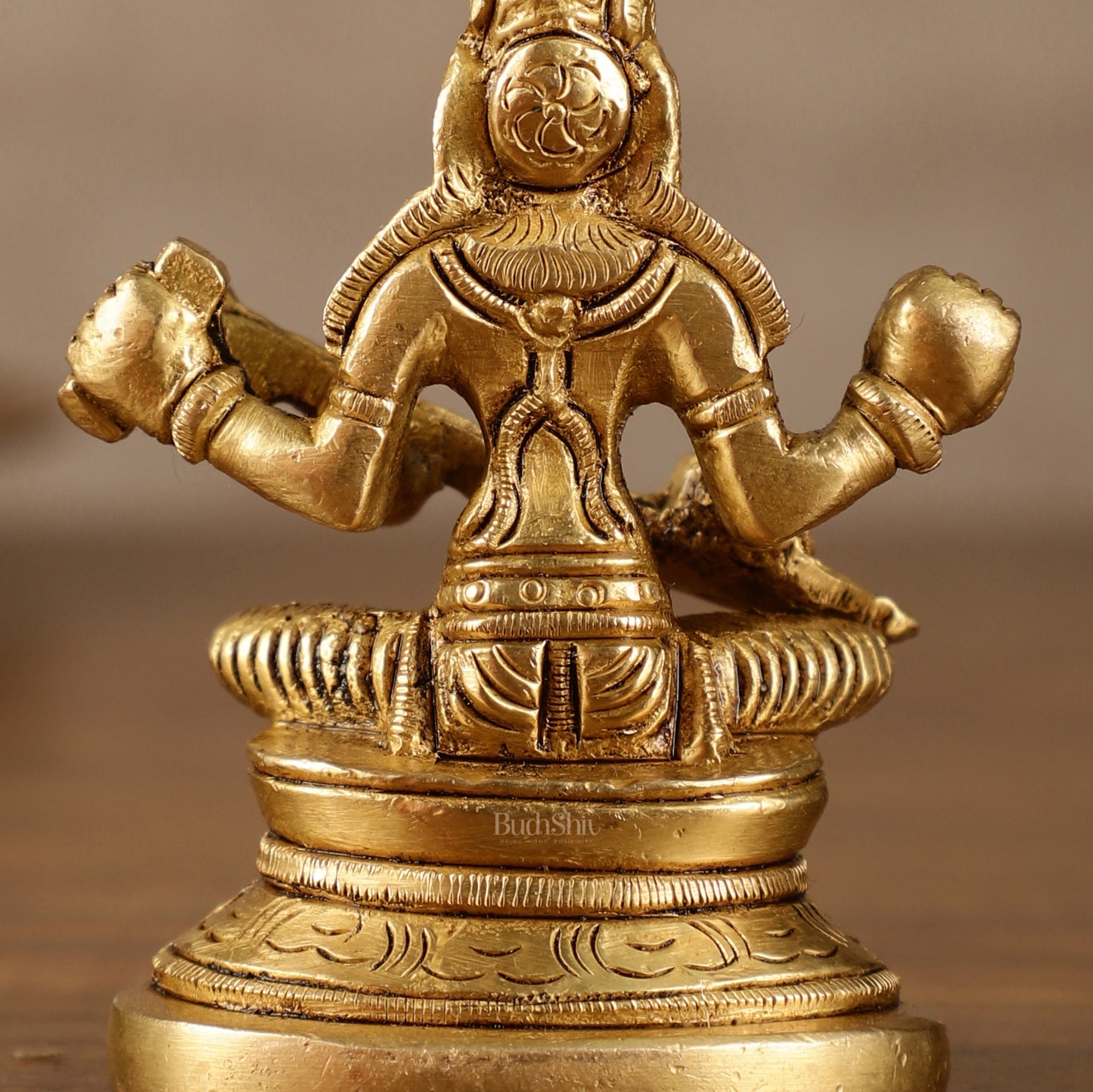 Pure Brass Small Goddess Saraswati Idol | 3.5 Inch