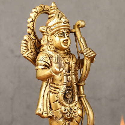Brass superfine Lord Shri Ram Idol 8 inch