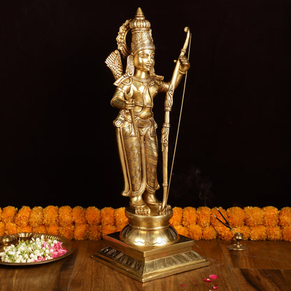 Brass Superfine Magnificent Lord Rama Statue | 27" Tall