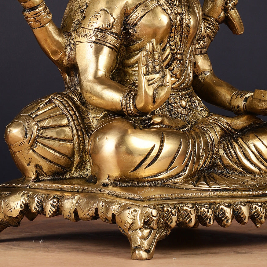 Pure Brass Santoshi Mata Idol 9"