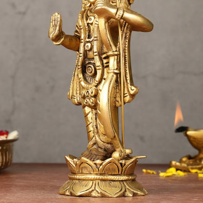 Brass superfine Lord Shri Ram Idol 8 inch