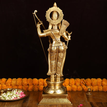 Brass Superfine Magnificent Lord Rama Statue | 27" Tall