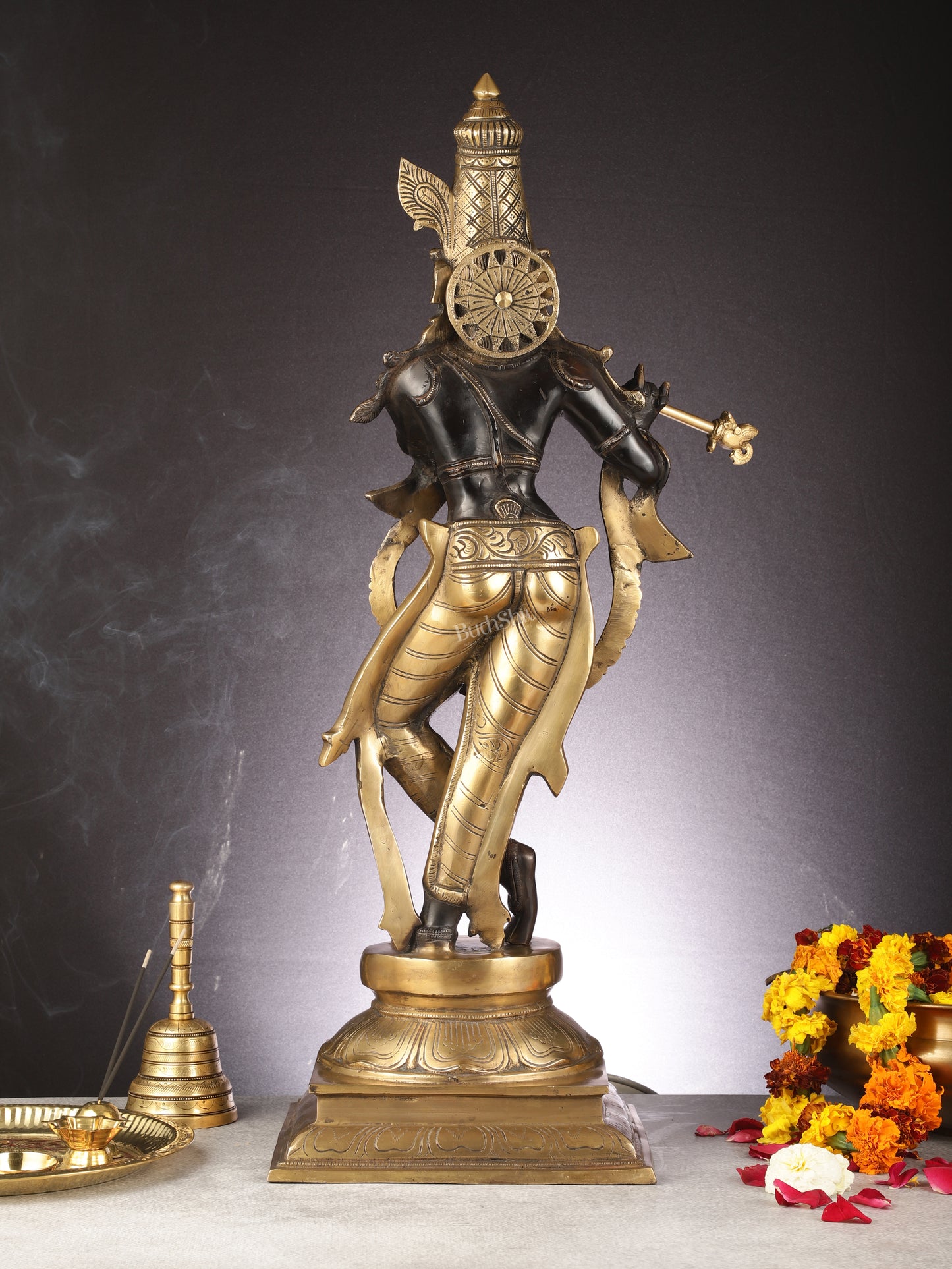 Brass Superfine Lord Krishna Statue - 28"
