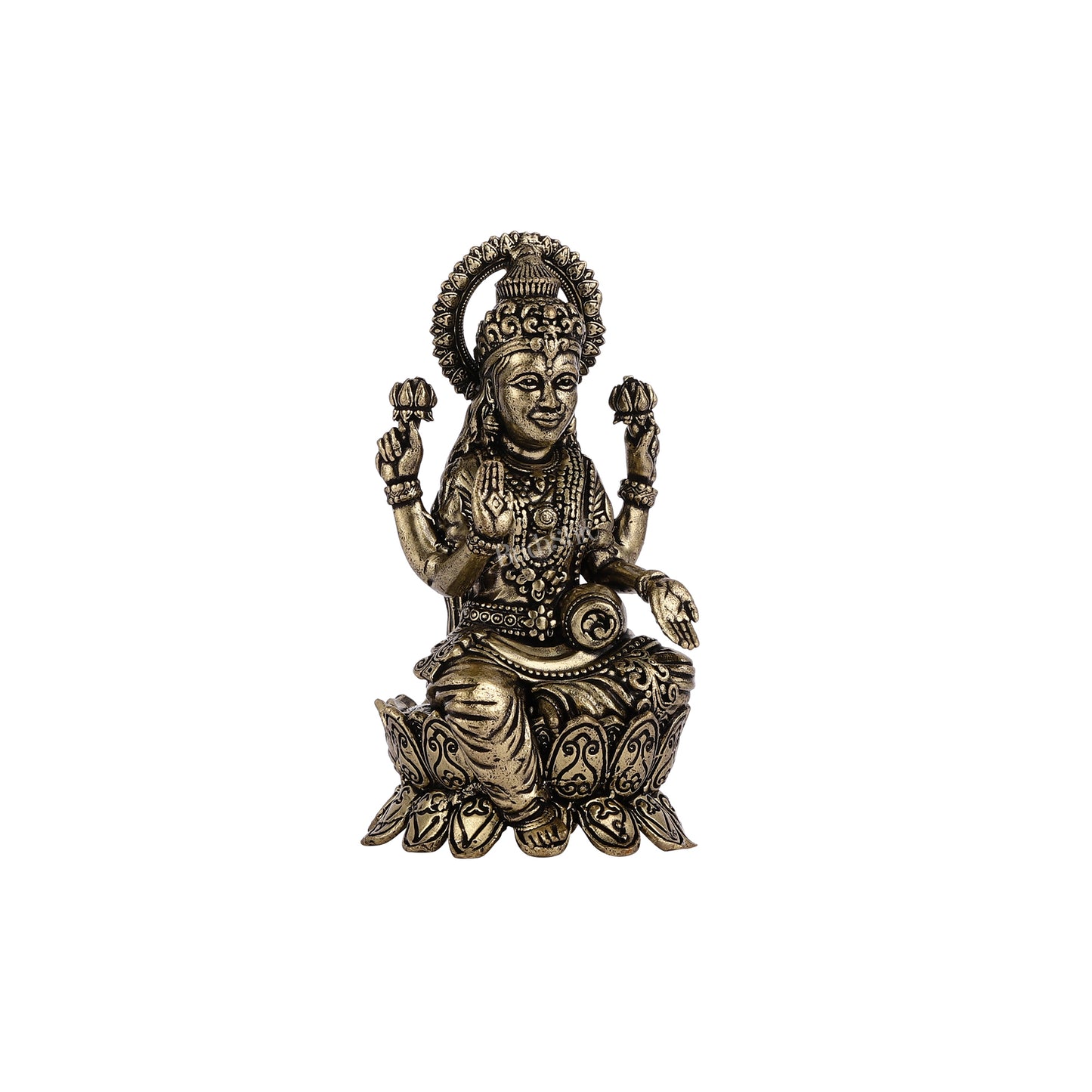 Brass kamal lakshmi idol 3