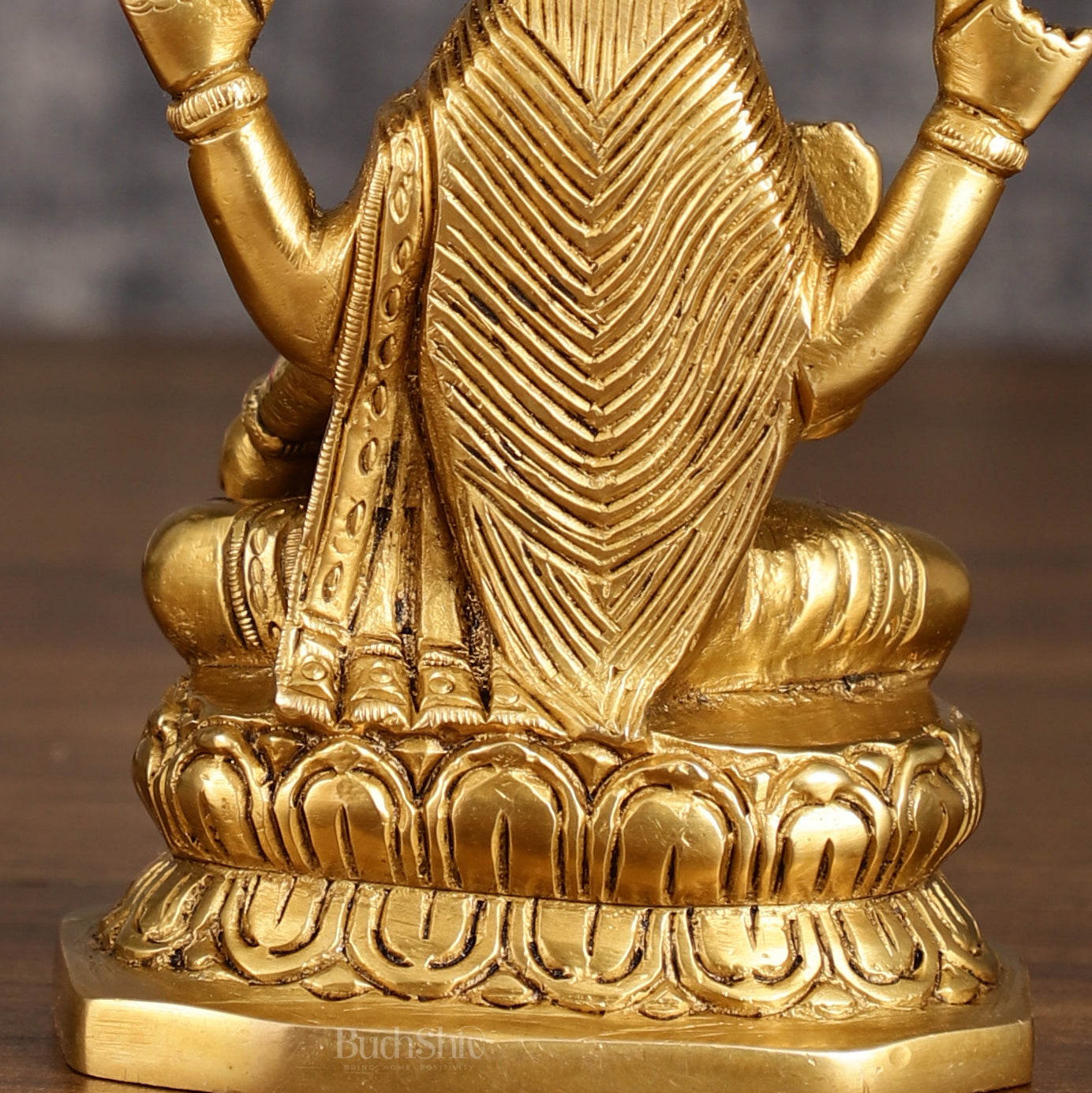 Brass Ganesha and Lakshmi Statues | 6 Inch