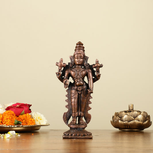 Pure Copper Tirupati Balaji Idol 6.5"