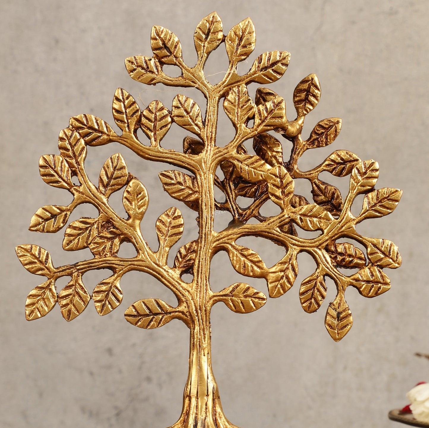 Pure Brass Kalpavriksha Tree - 8.5" Height