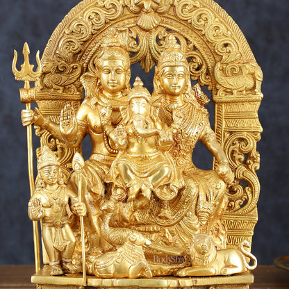 The complete Brass Shiva Parivar Idol 12"