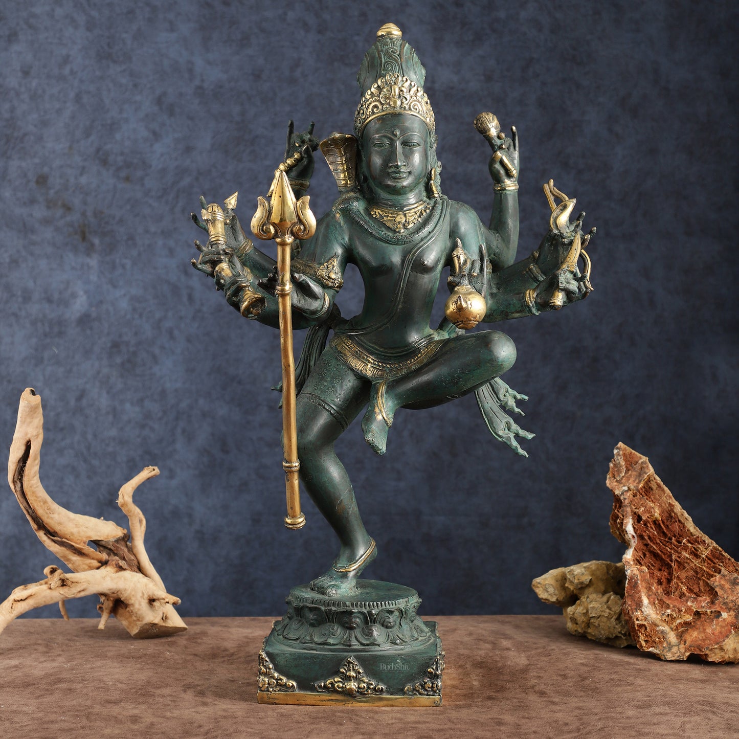 Indonesian Bronze Dancing Shiva Nataraja Sculpture – 24" Height, Lost Wax Casting