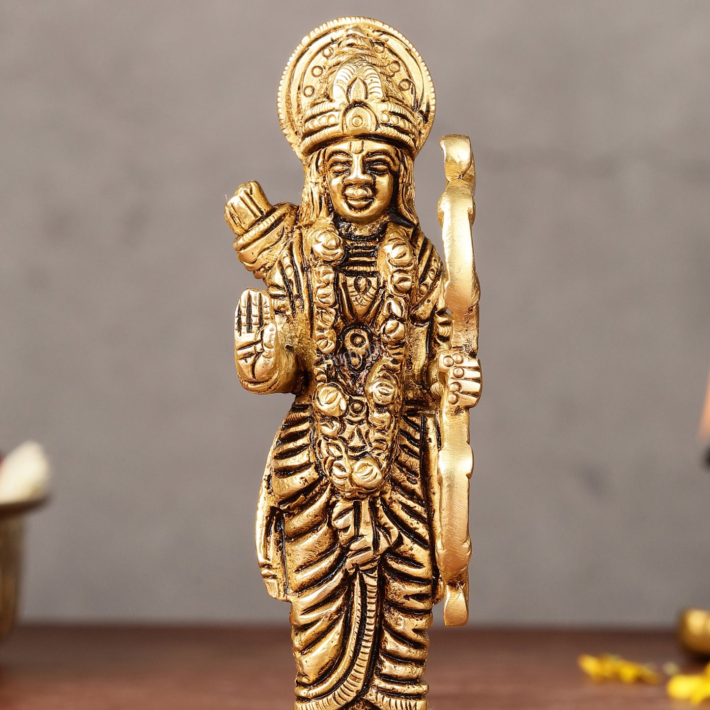 Brass Lord Rama idol 4.5 inch