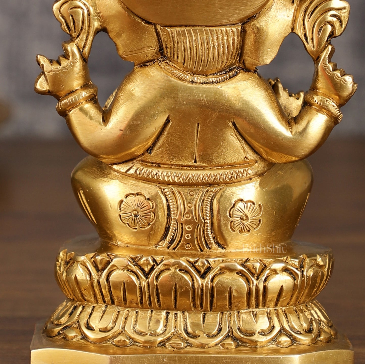 Brass Ganesha and Lakshmi Statues | 6 Inch