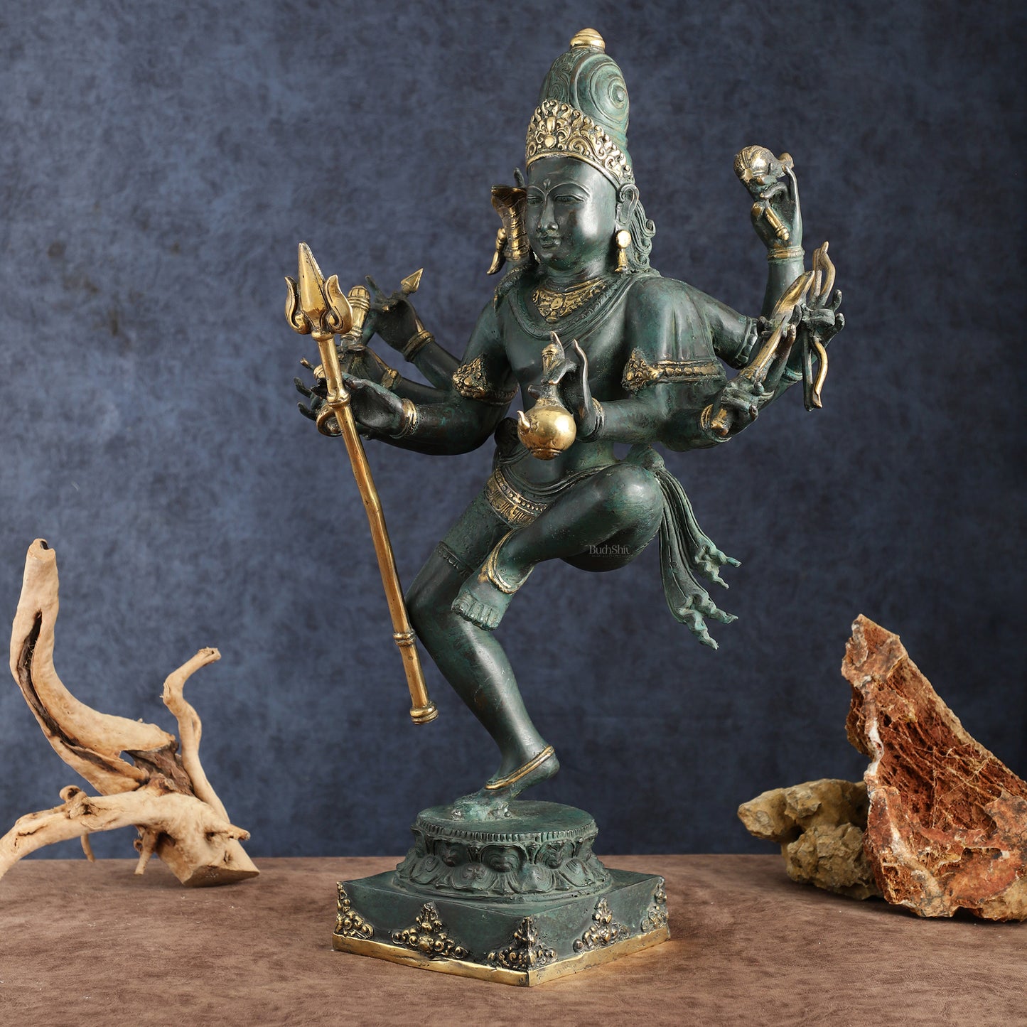 Indonesian Bronze Dancing Shiva Nataraja Sculpture – 24" Height, Lost Wax Casting