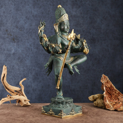 Indonesian Bronze Dancing Shiva Nataraja Sculpture – 24" Height, Lost Wax Casting