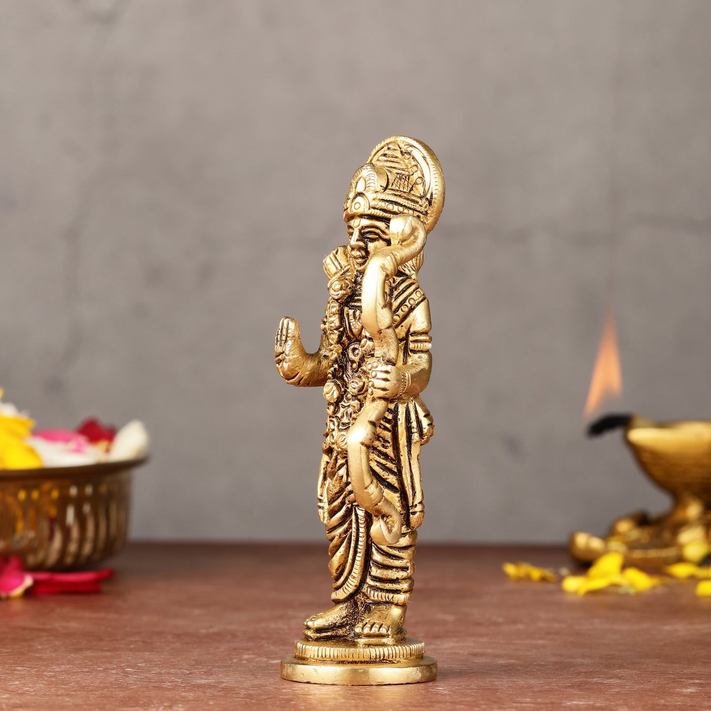 Brass Lord Rama idol 4.5 inch