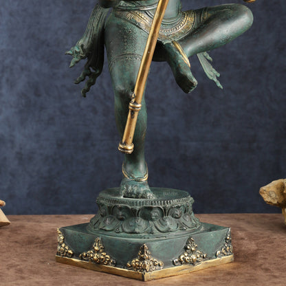 Indonesian Bronze Dancing Shiva Nataraja Sculpture – 24" Height, Lost Wax Casting