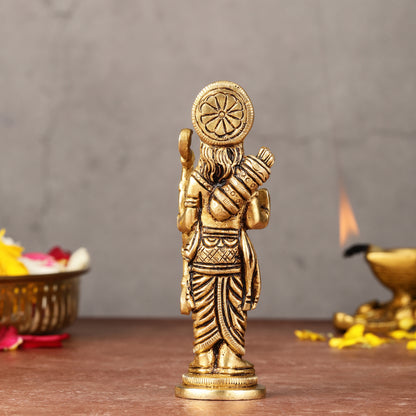 Brass Lord Rama idol 4.5 inch