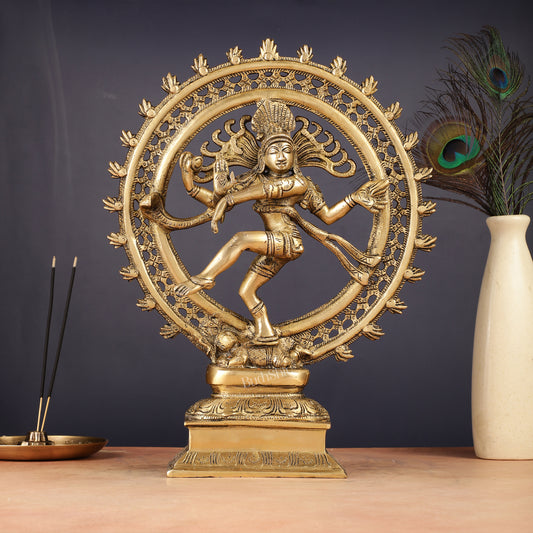 Brass Nataraja Statue 13"