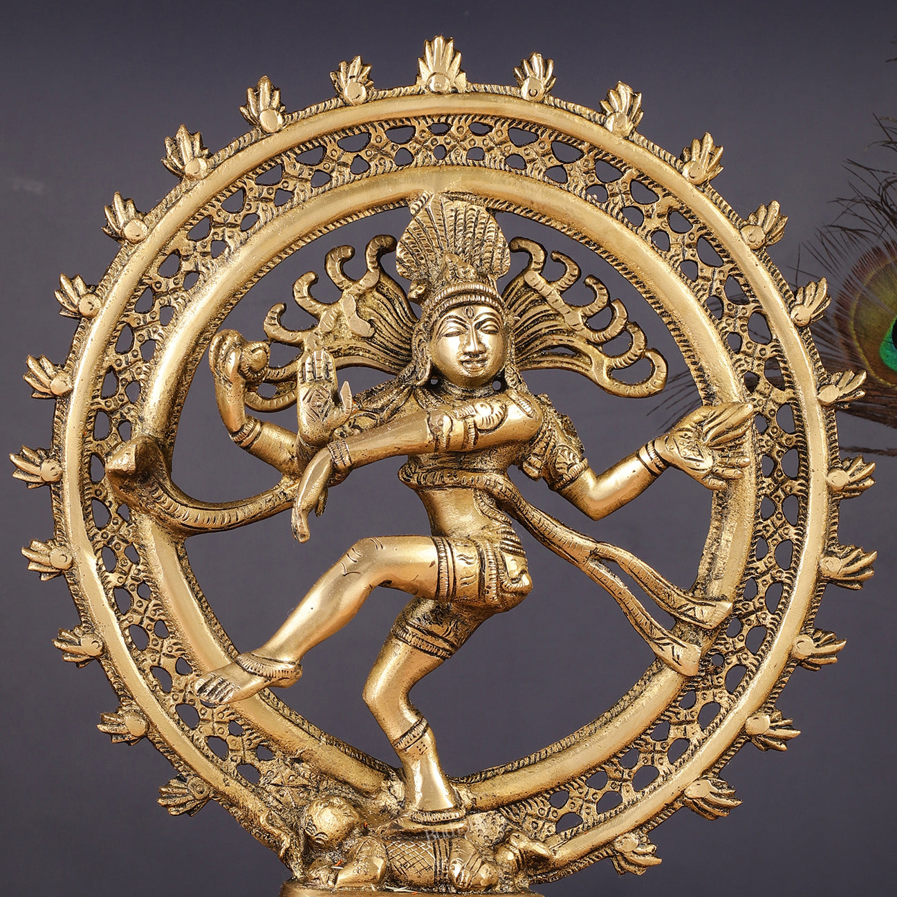 Brass Nataraja Statue 13"