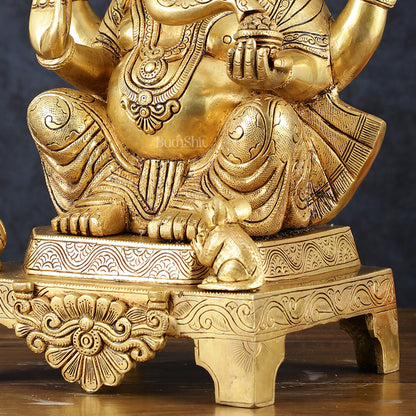 Brass Ganesha Statue  – 18 Inch