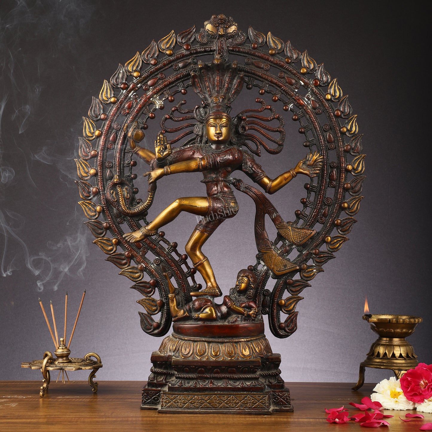 Handcrafted Chola Style Nataraja Statue - 22.5 Inch Pure Brass Sculpture