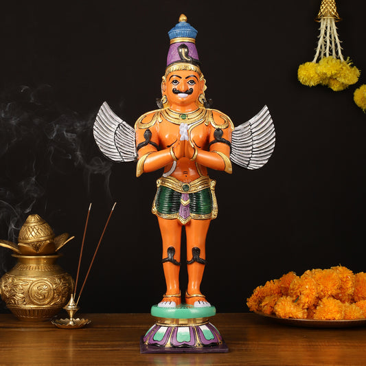 Garuda Standing Brass statue 22 inch | Superfine Brass