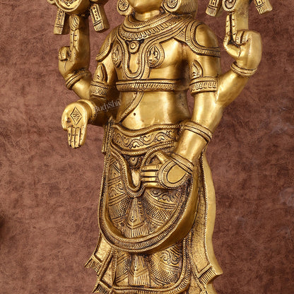 Handcrafted Superfine Brass Lord Tirupati Balaji Sculpture - 24"