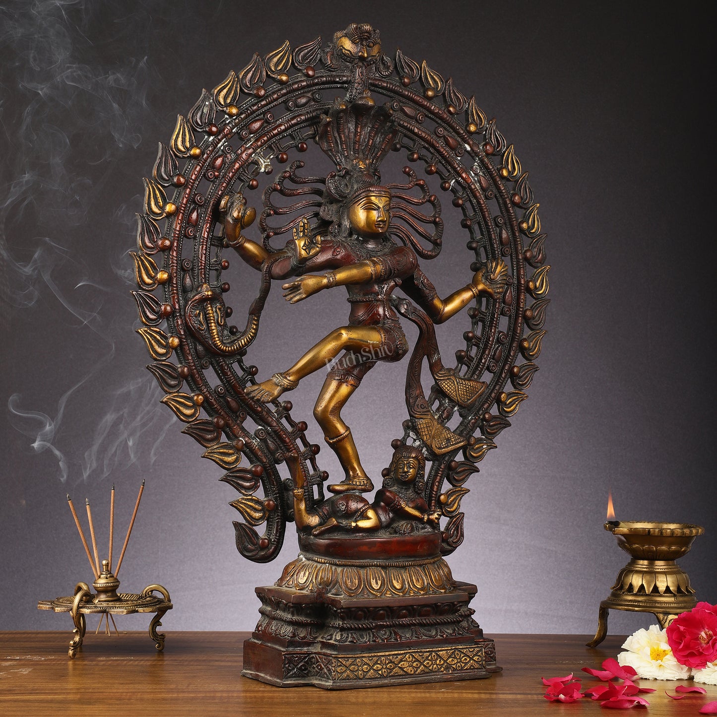 Handcrafted Chola Style Nataraja Statue - 22.5 Inch Pure Brass Sculpture