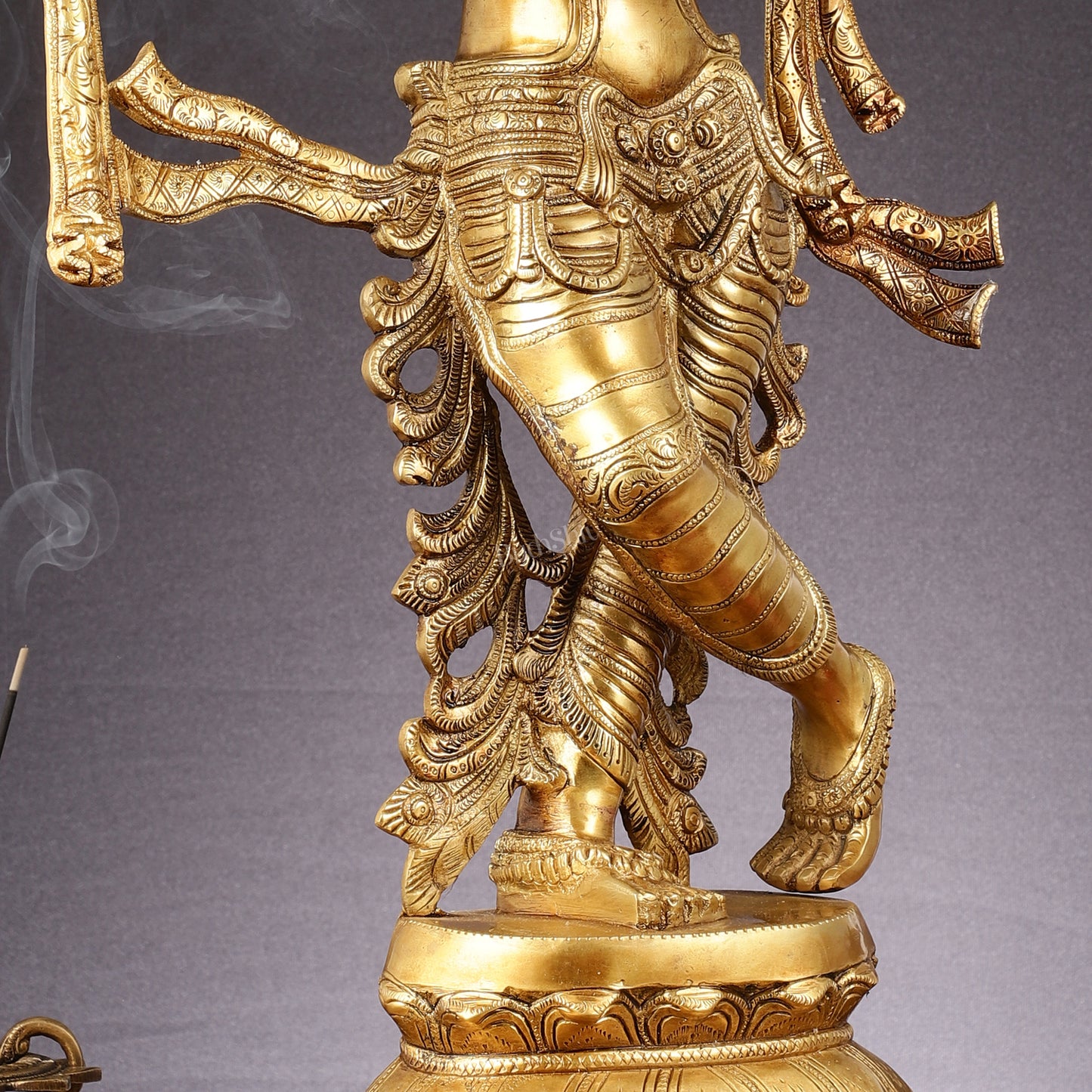 Unique Brass Krishna Statue - 26"