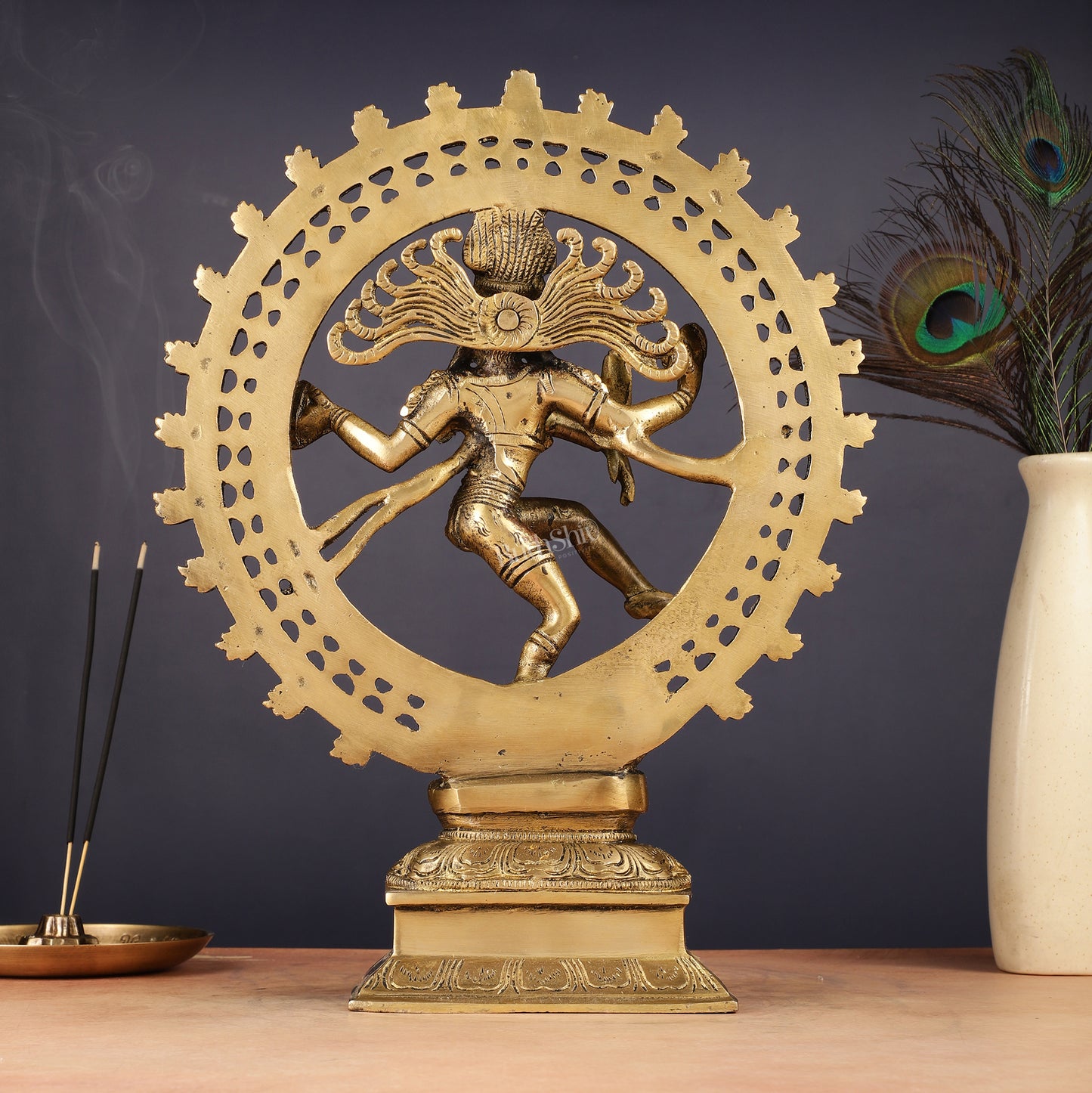 Brass Nataraja Statue 13"