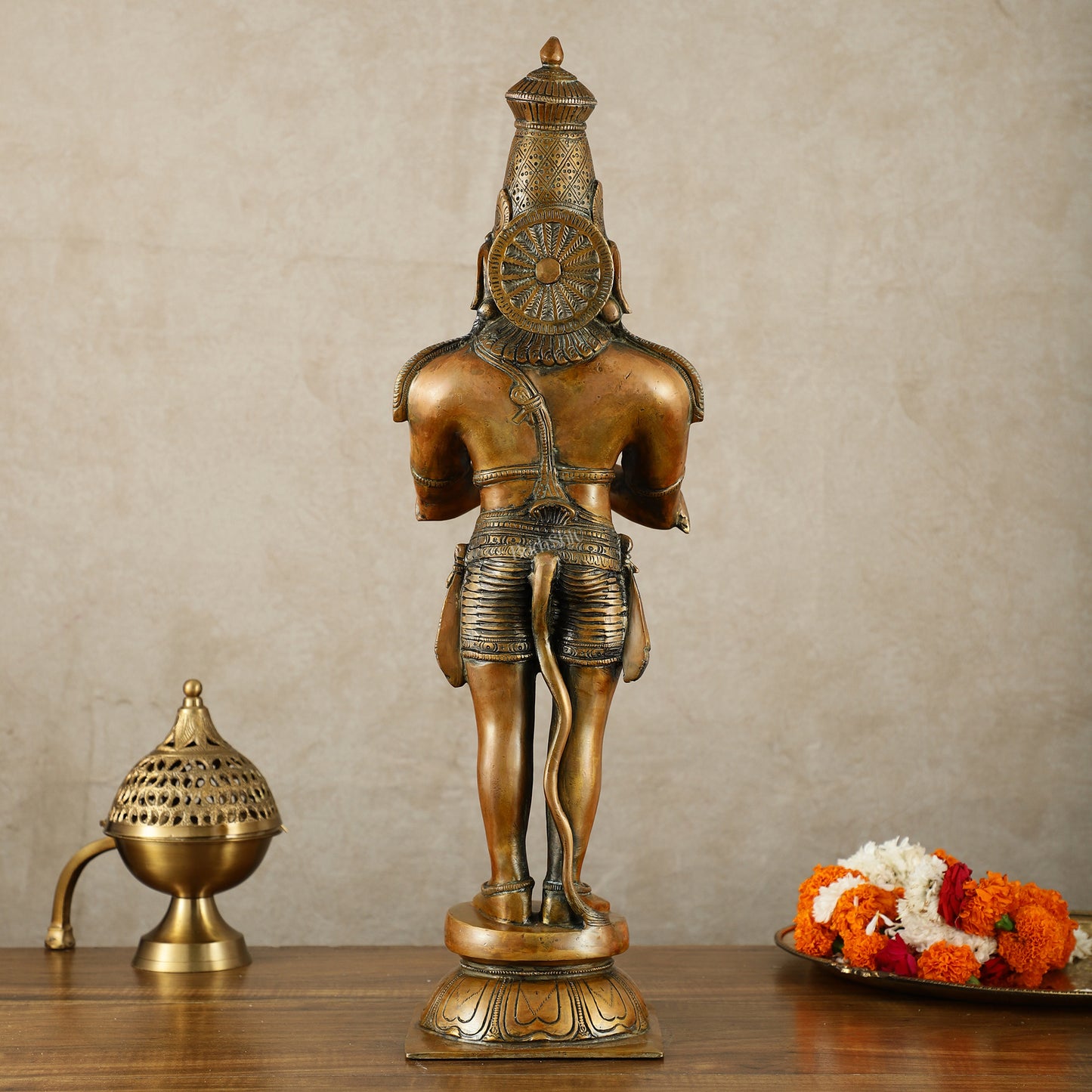 Brass Hanuman Statue in Anjali Mudra 22 inch