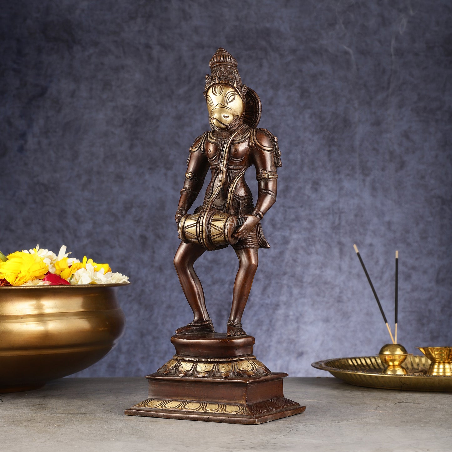 Hayagriva brass idol Restorer of Vedas 12.5"