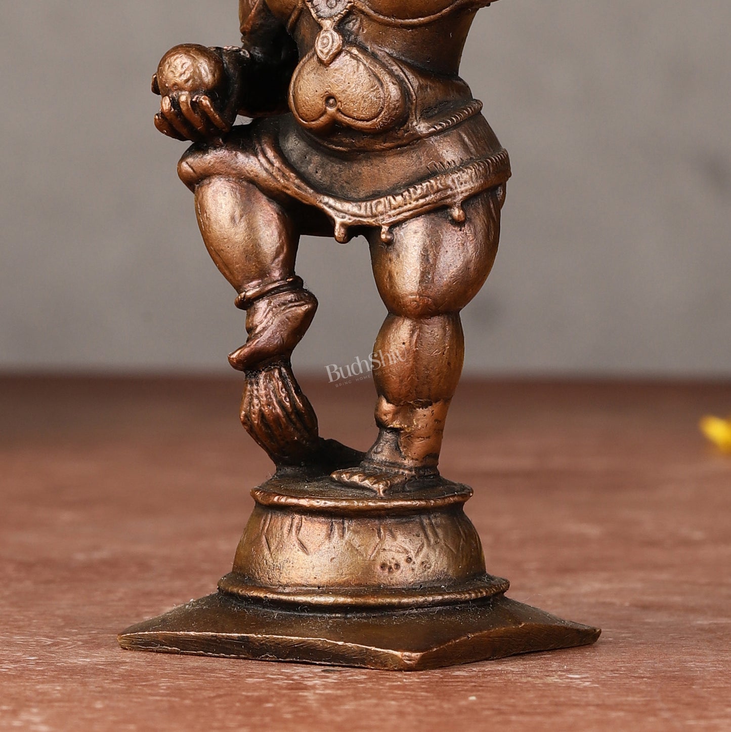 Pure Copper Dancing Krishna Idol - 3.75-inch