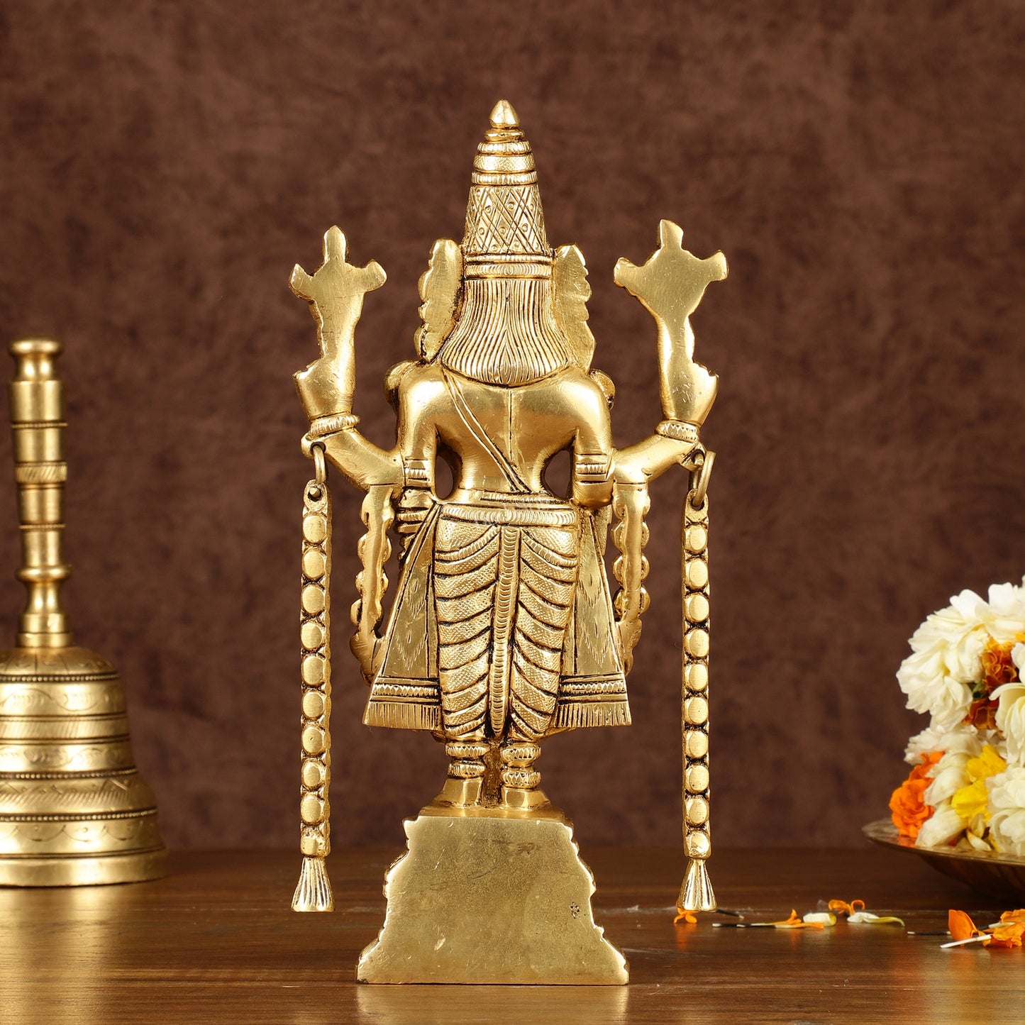 Brass Tirupati Balaji Idol | Height: 9 inch