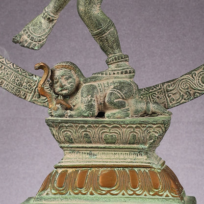 Brass Nataraja statue antique Patina - 23 inch